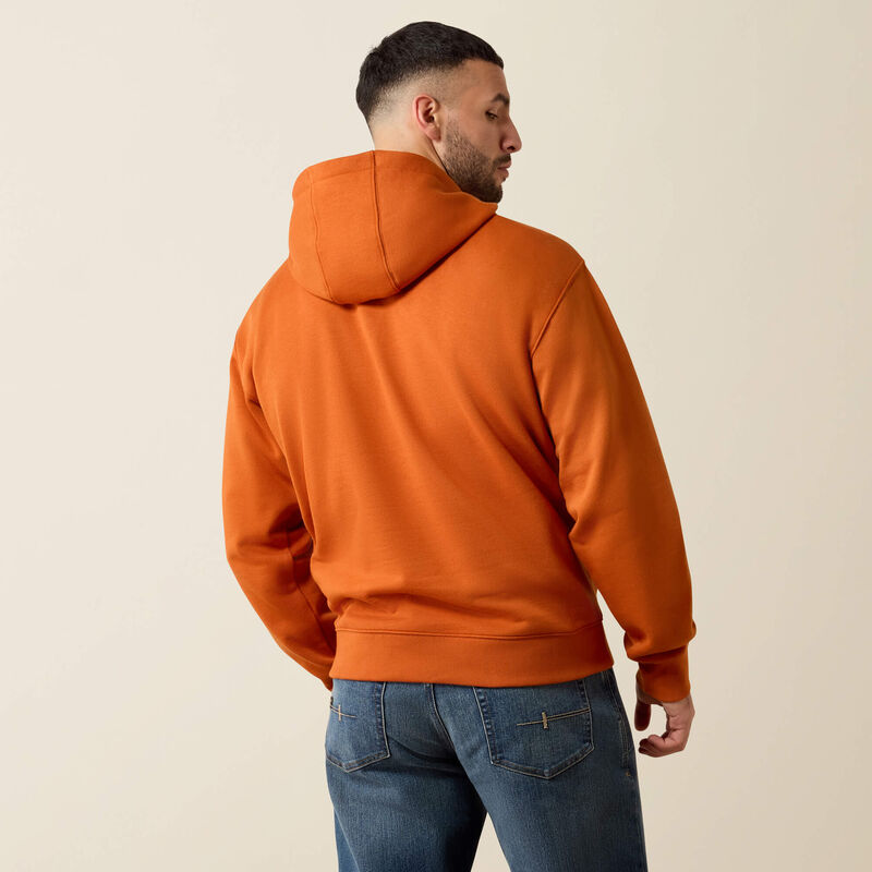Ariat Rebar Lightweight Logo Hoodie Umber/Caribou