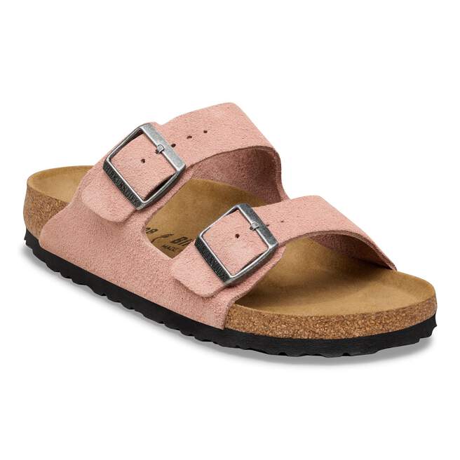 Birkenstock Arizona Suede Leather Pink Clay Sandal