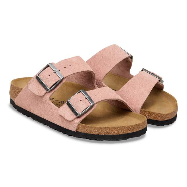 Birkenstock Arizona Suede Leather Pink Clay Sandal
