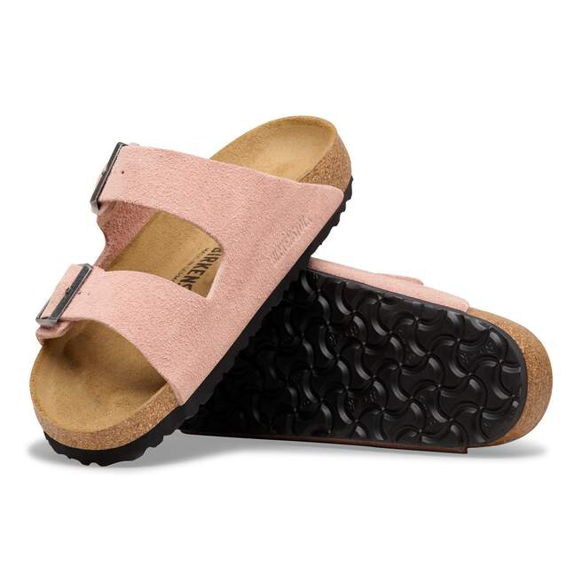 Birkenstock Arizona Suede Leather Pink Clay Sandal