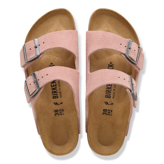 Birkenstock Arizona Suede Leather Pink Clay Sandal