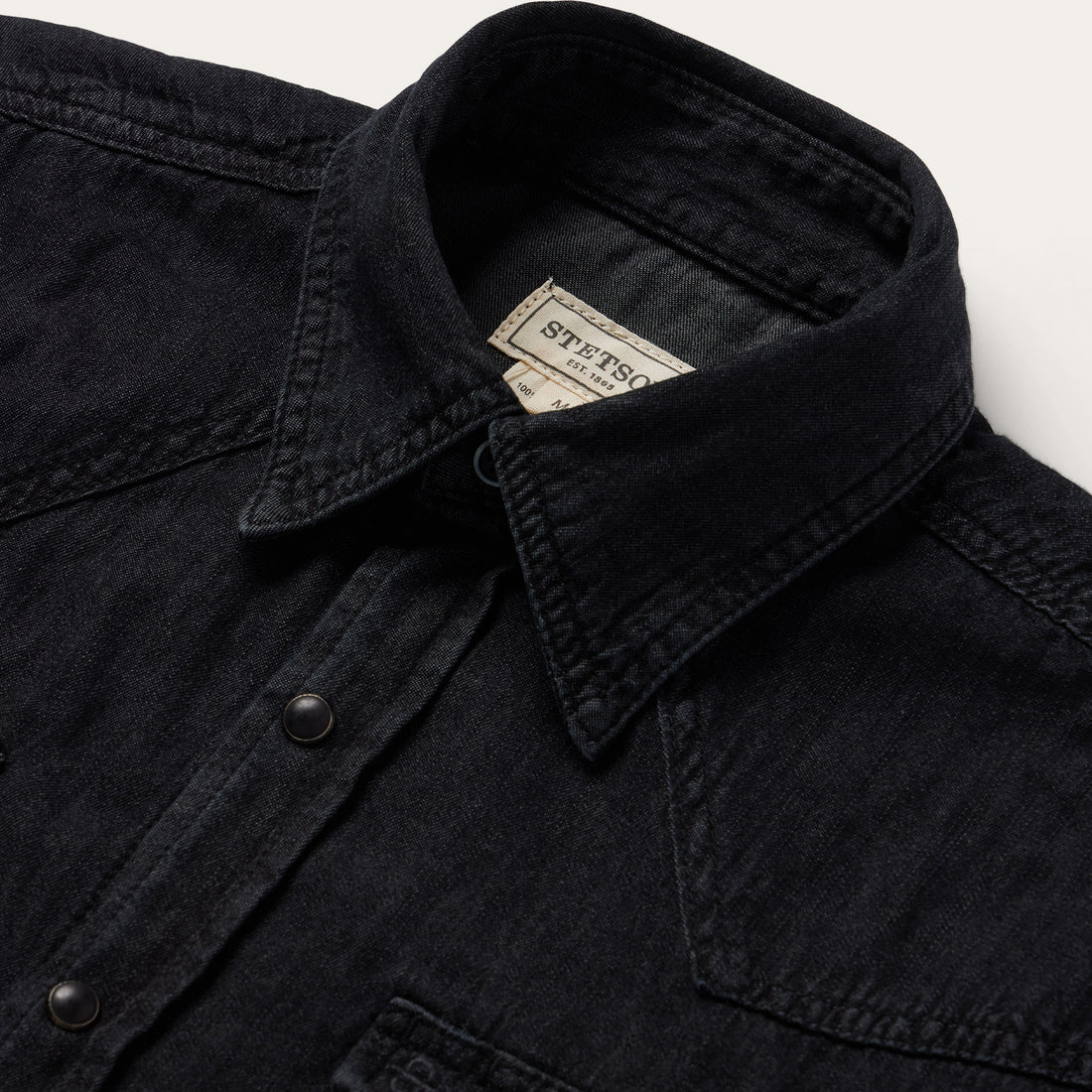 Stetson Modern Denim Black Men's Snap Up