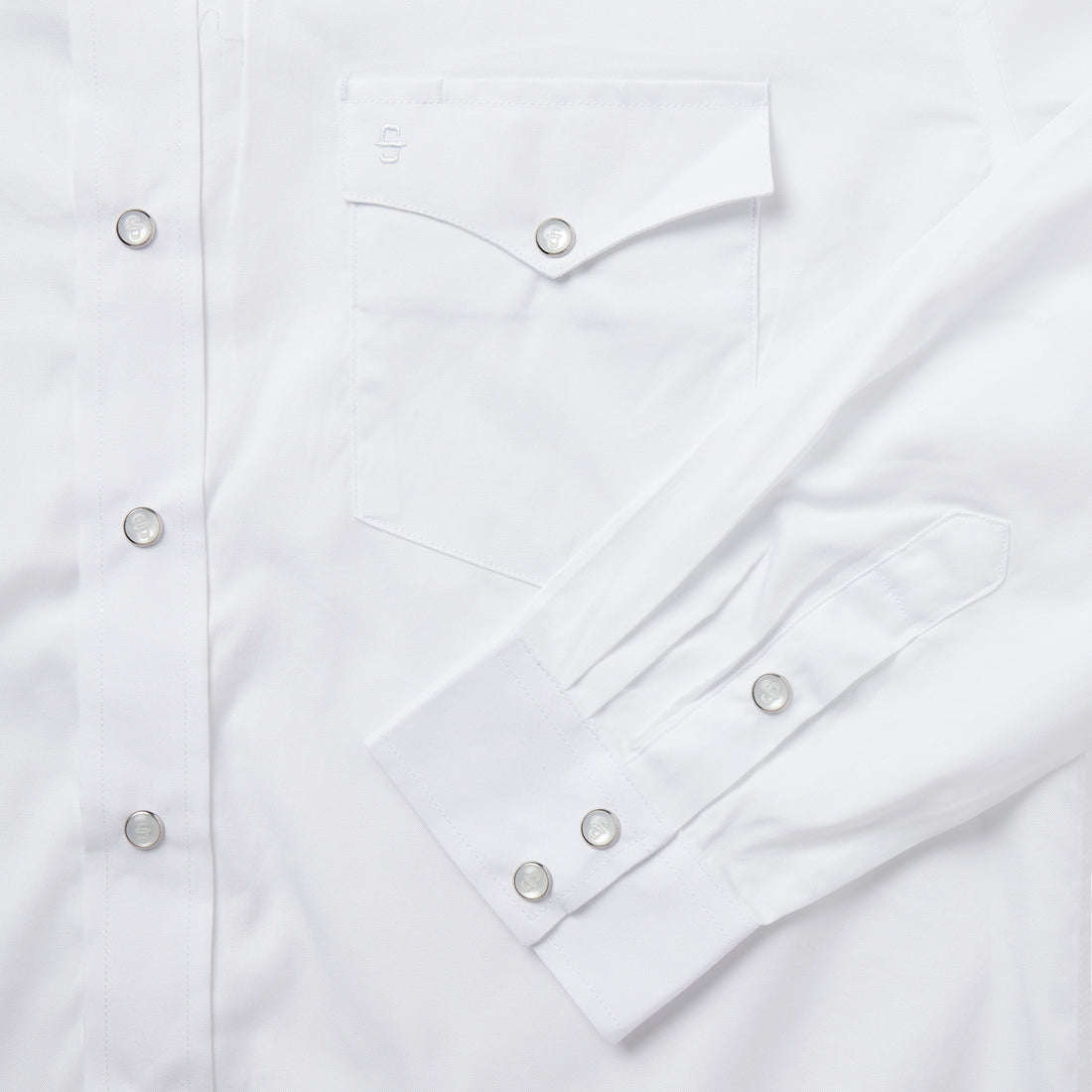 Stetson Pinpoint White Men's Snap Up