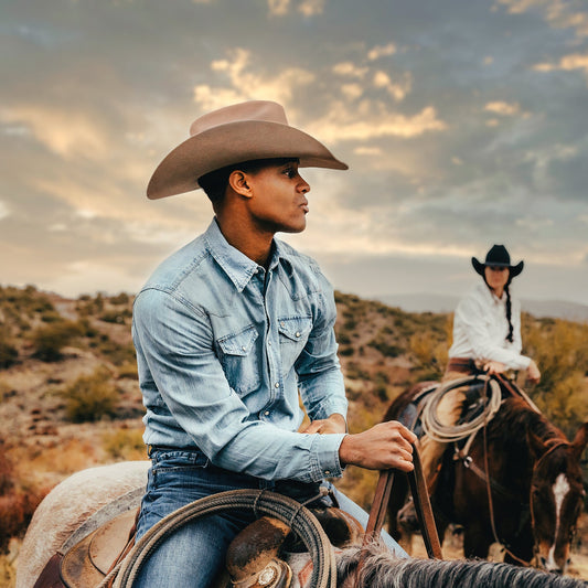 Stetson Modern Denim Blue Men's Snap Up