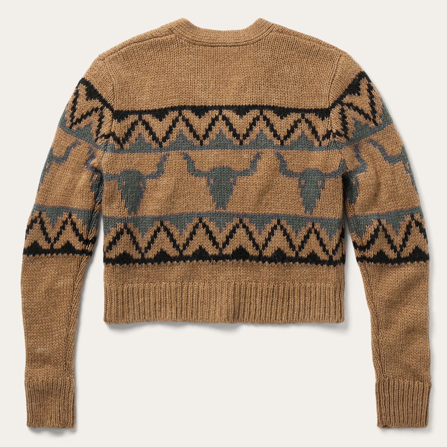 Stetson Steer Head Cropped Cardigan