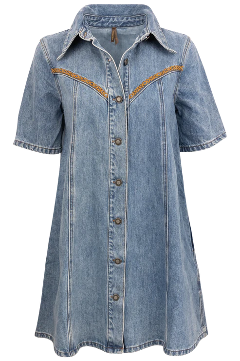 Stetson Women's Classic Denim Shirt Dress