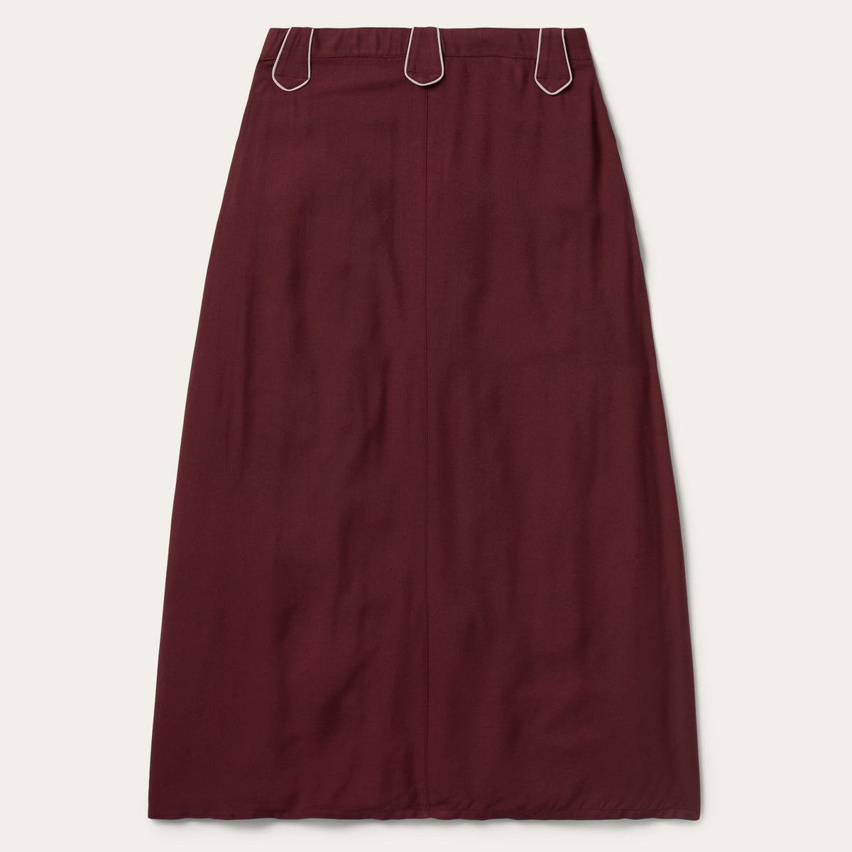 Stetson Wine Twill Maxi Skirt