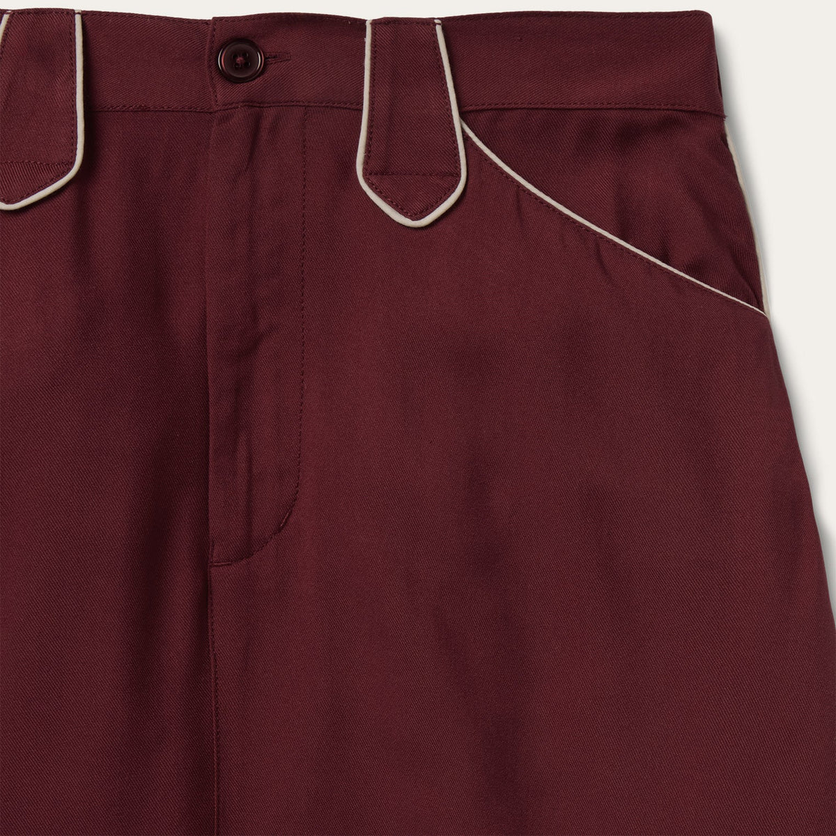 Stetson Wine Twill Maxi Skirt