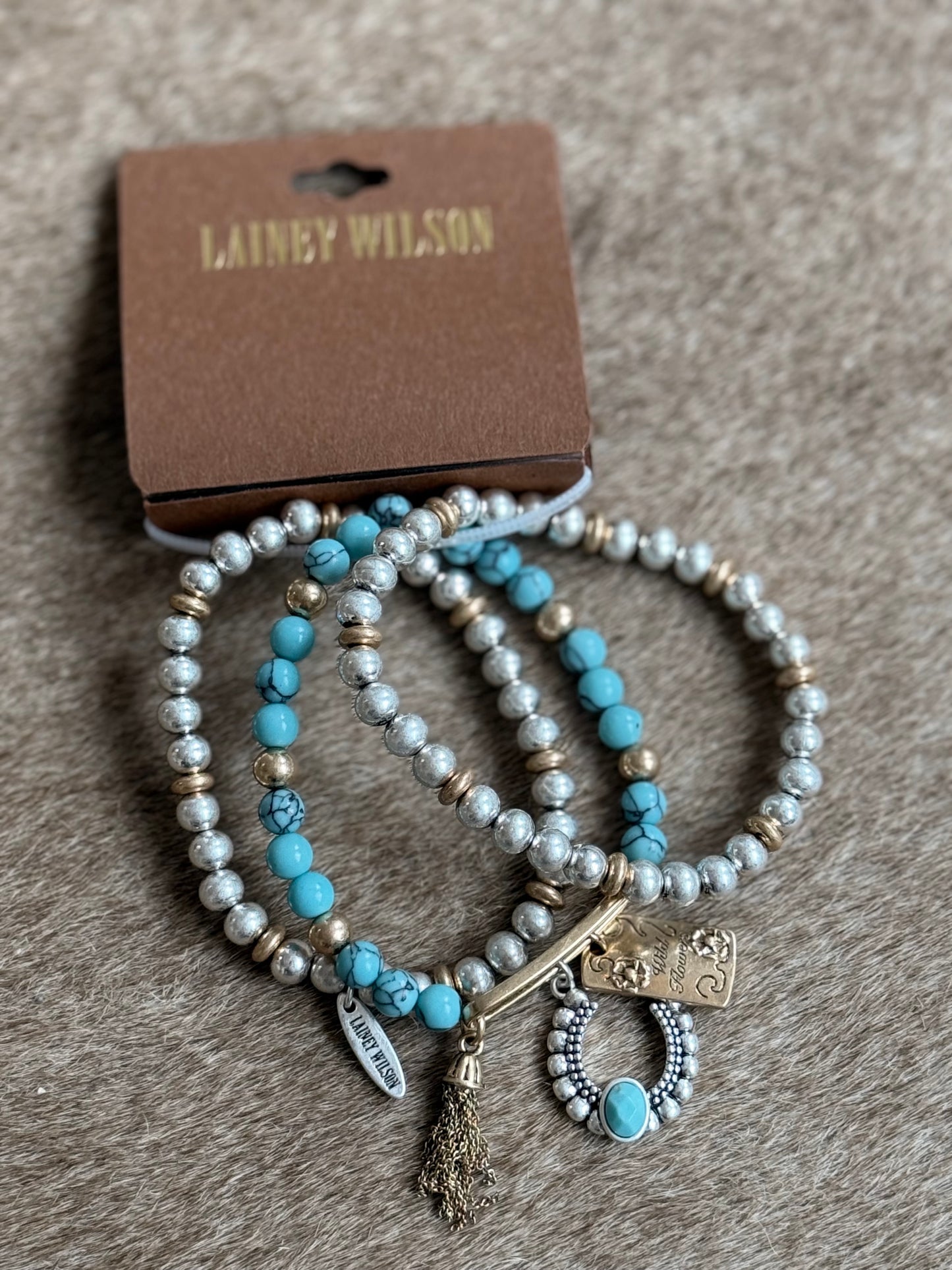 Lainey Wilson 3 Pack Beaded Bracelet Set
