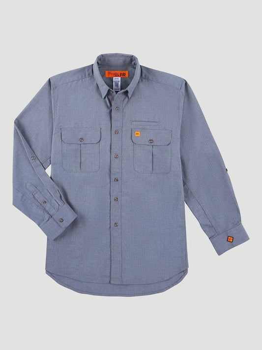 Wrangler FR Grey Vented Work Shirt