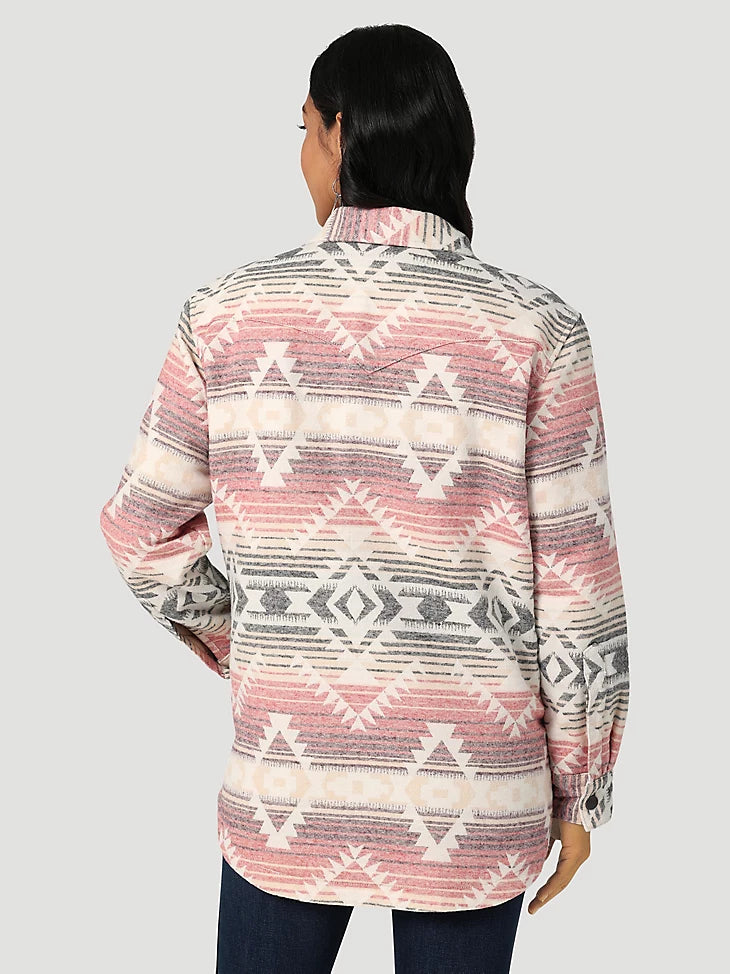 Wrangler Sonoran Rose Shacket – Wiseman’s Western