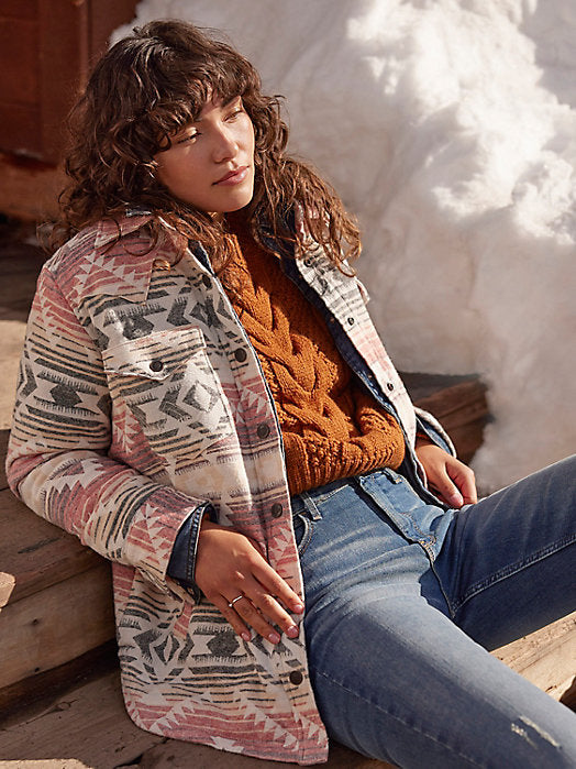 Wrangler Sonoran Rose Shacket – Wiseman’s Western