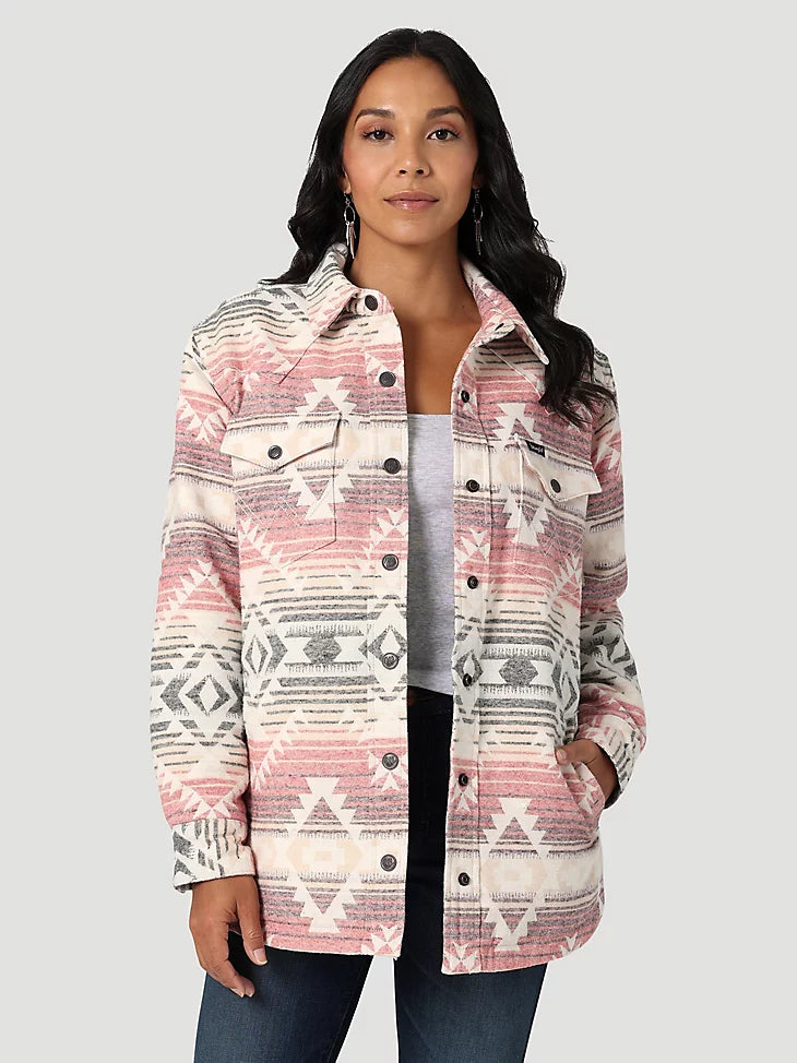Wrangler Sonoran Rose Shacket – Wiseman’s Western