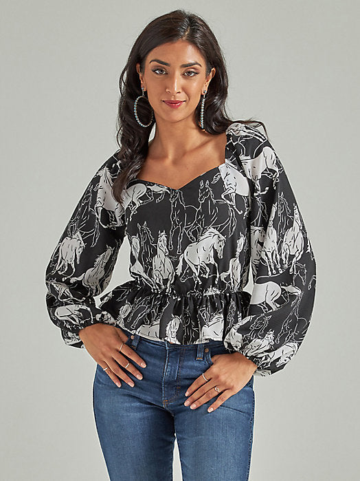 Horse Poetry Blouse