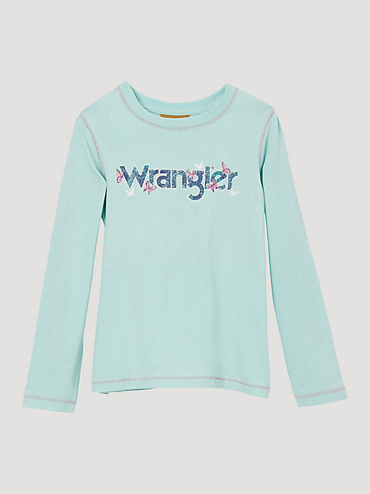 Wrangler Butterfly Logo Girls Tee