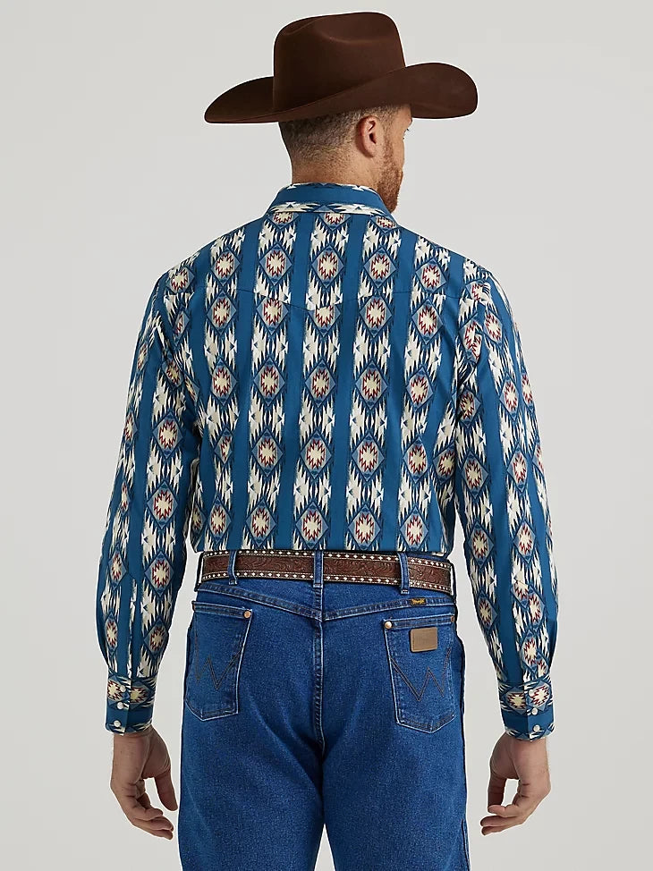 Final Sale ✨Wrangler Checotah Ocean Snap Up
