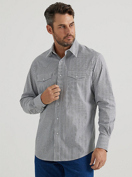 Wrangler Stripes Men's Snap Up Shirt