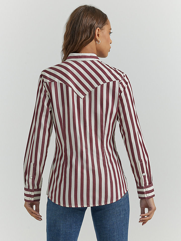 Wrangler Punchy Stripe Women's Snap Up