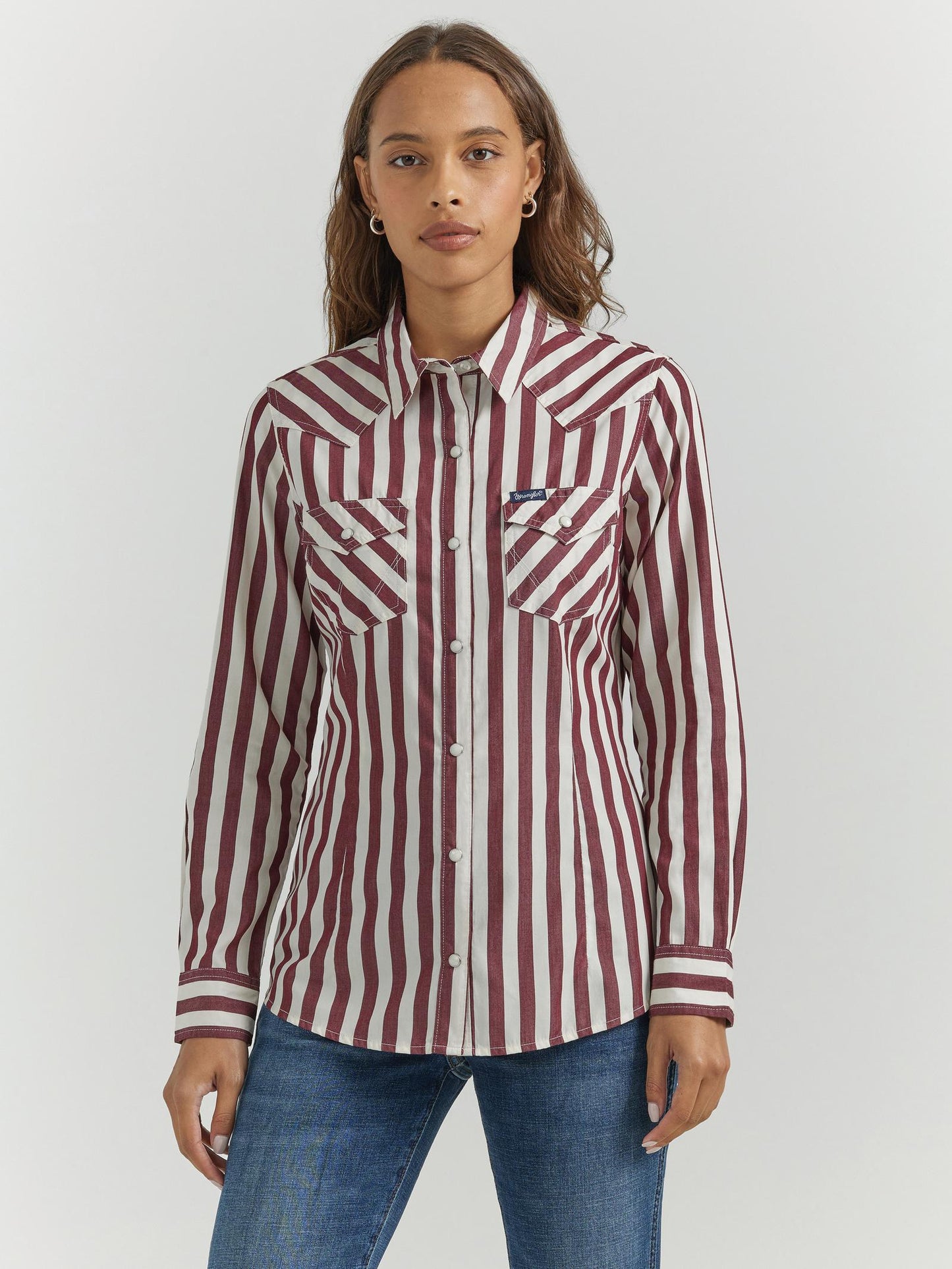 Wrangler Punchy Stripe Women's Snap Up