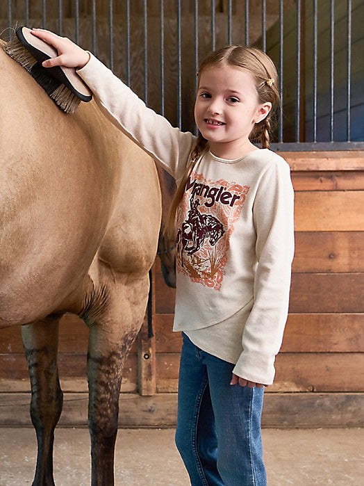 Wrangler Buckin Horse Girls T-Shirt