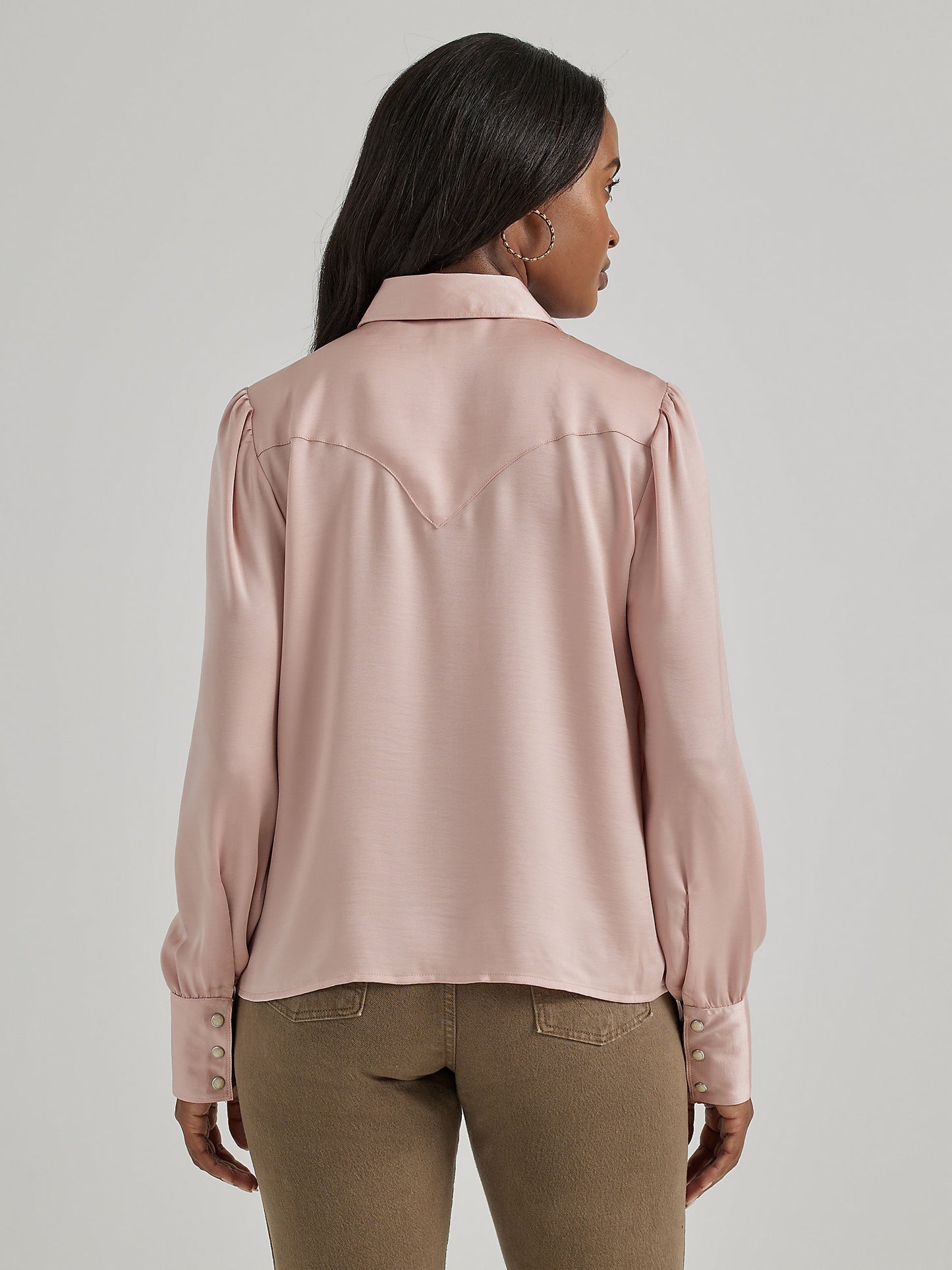 Wrangler Satin Pink Women's Top