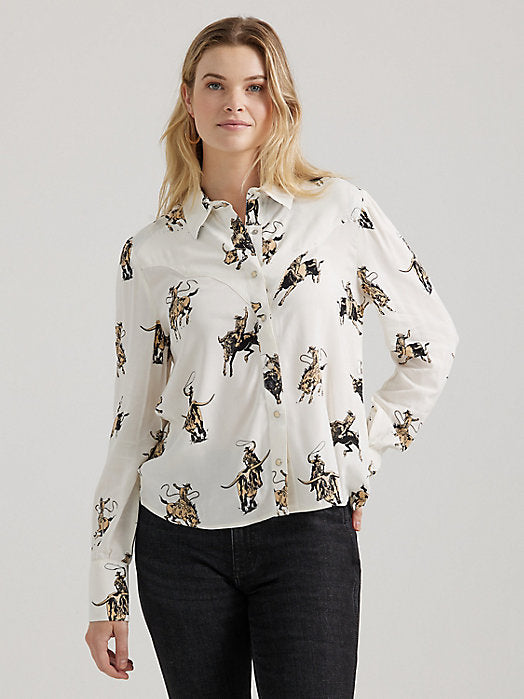 Wrangler Women's Rodeo Blouse Snap Up