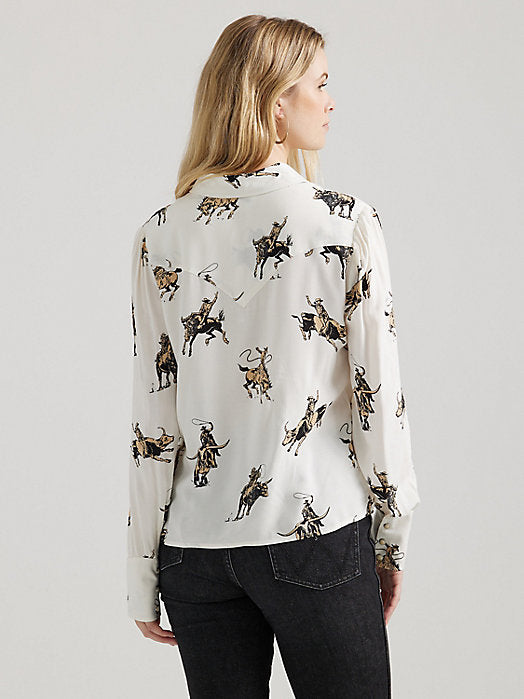 Wrangler Women's Rodeo Blouse Snap Up