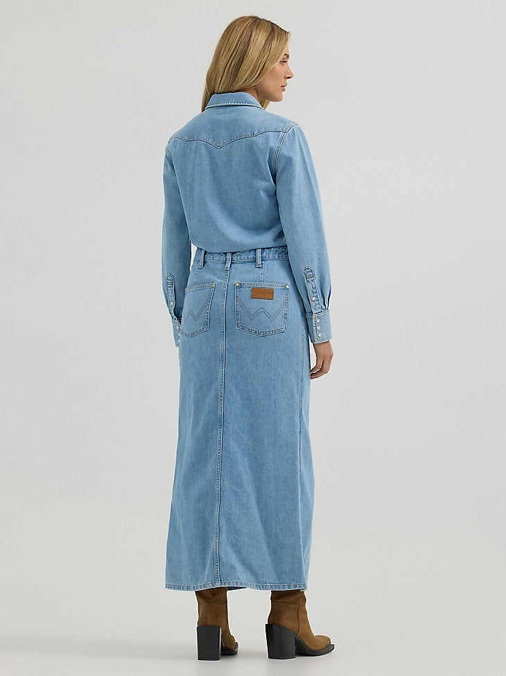 Laura Denim Maxi Dress