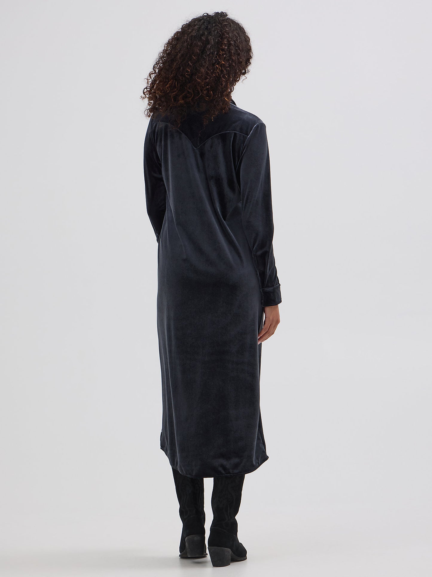 Wrangler Midnight Velvet Shirt Dress