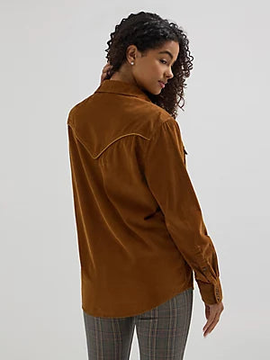 Lara Wrangler Western Corduroy Shirt