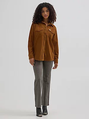 Lara Wrangler Western Corduroy Shirt