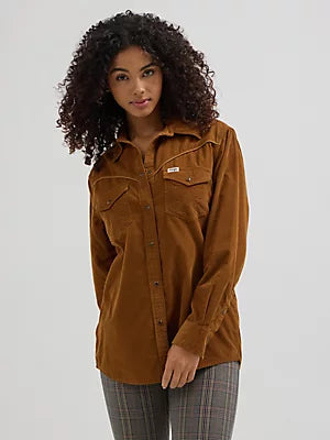 Lara Wrangler Western Corduroy Shirt