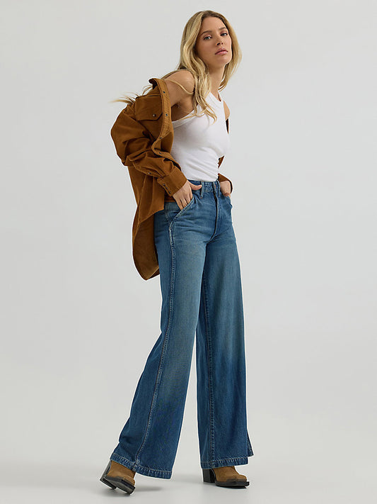 Wrangler Larae Satin Wide Leg Trouser