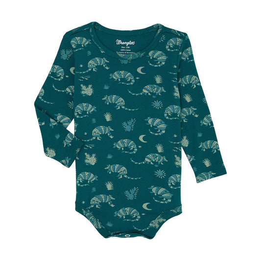 Wrangler Teal Armadillo Onesie