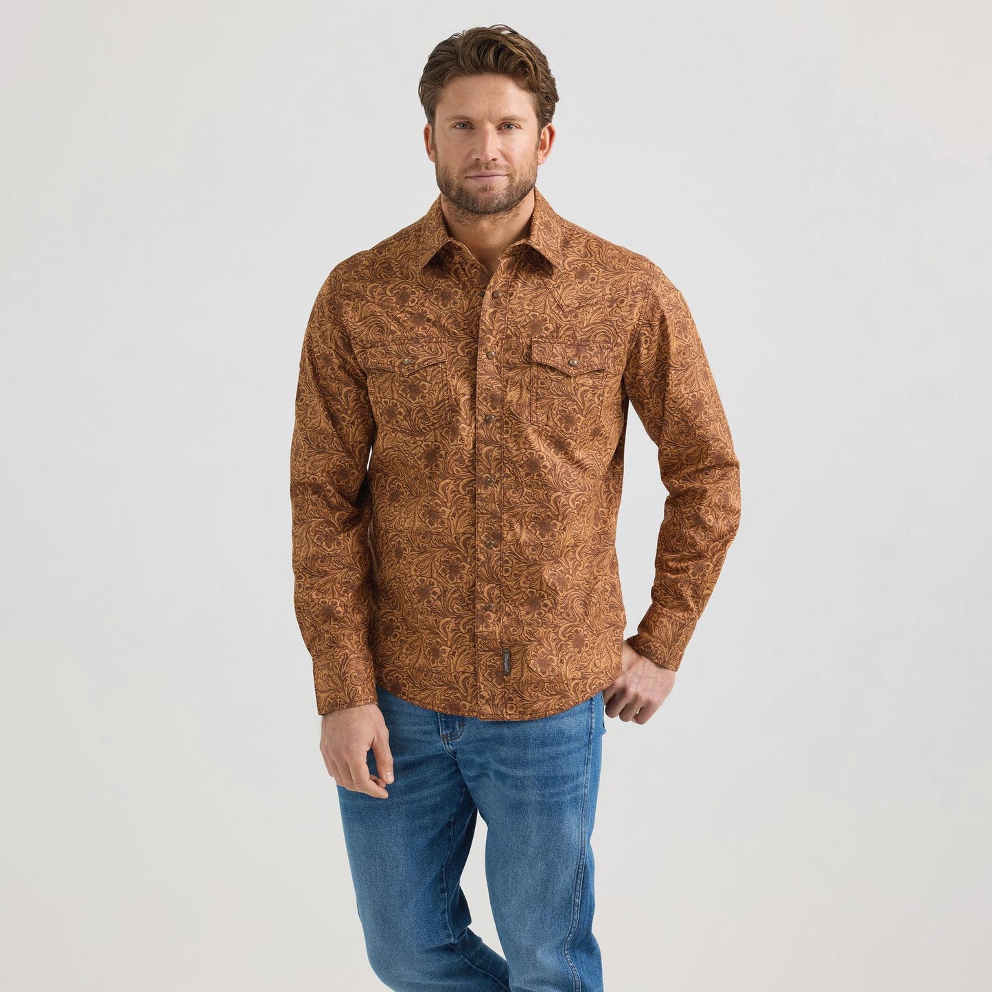 Wrangler Retro Tooled Men's Snap Up