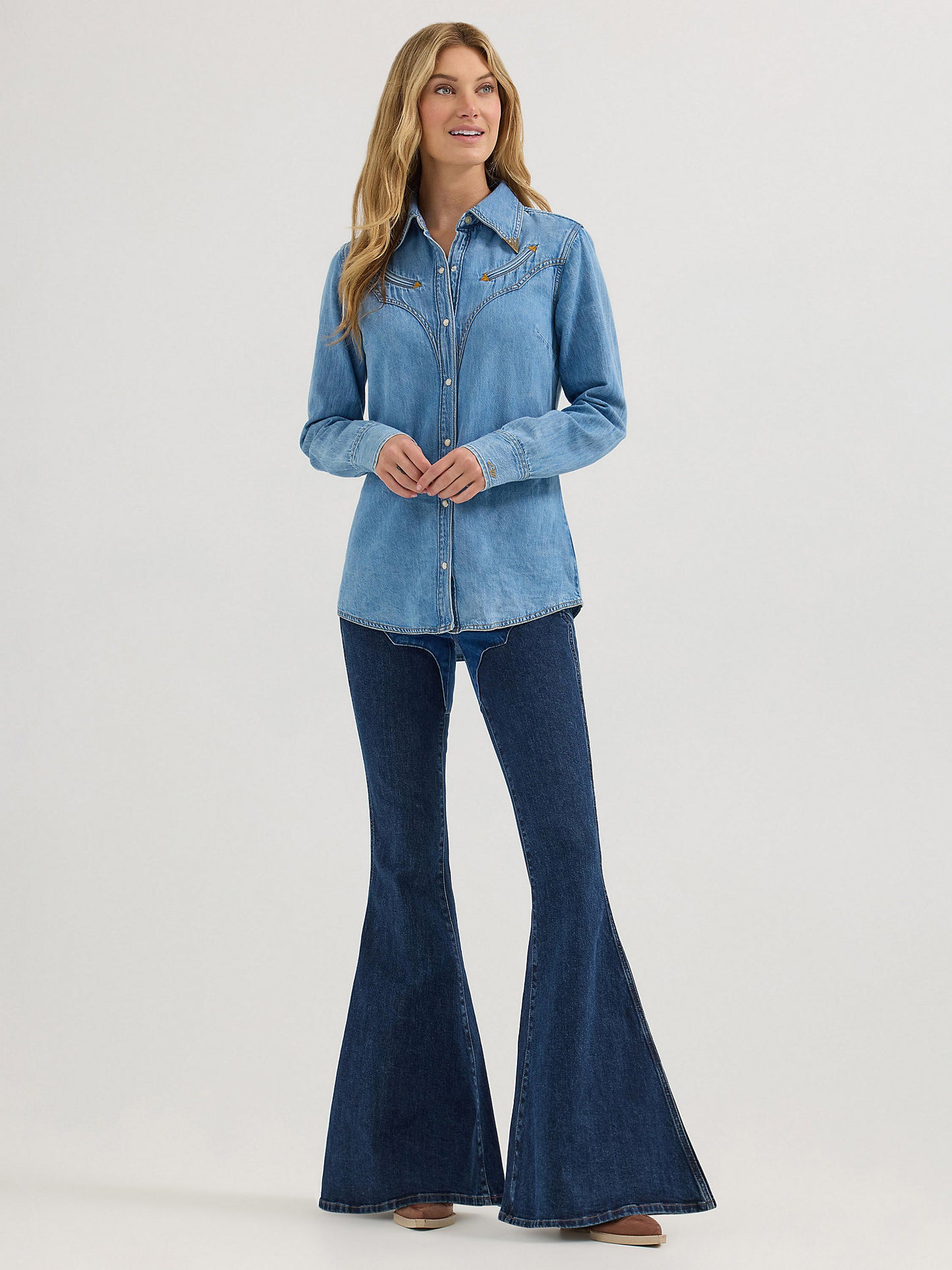 Wrangler X Lainey Wilson Western Denim Snap Up