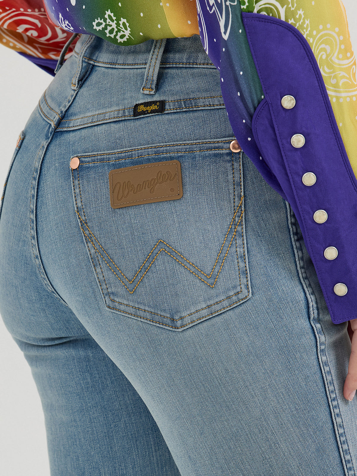 The Eden bootcut - Wrangler X Lainey Wilson Boot Huggers Raw Hem Jeans ...