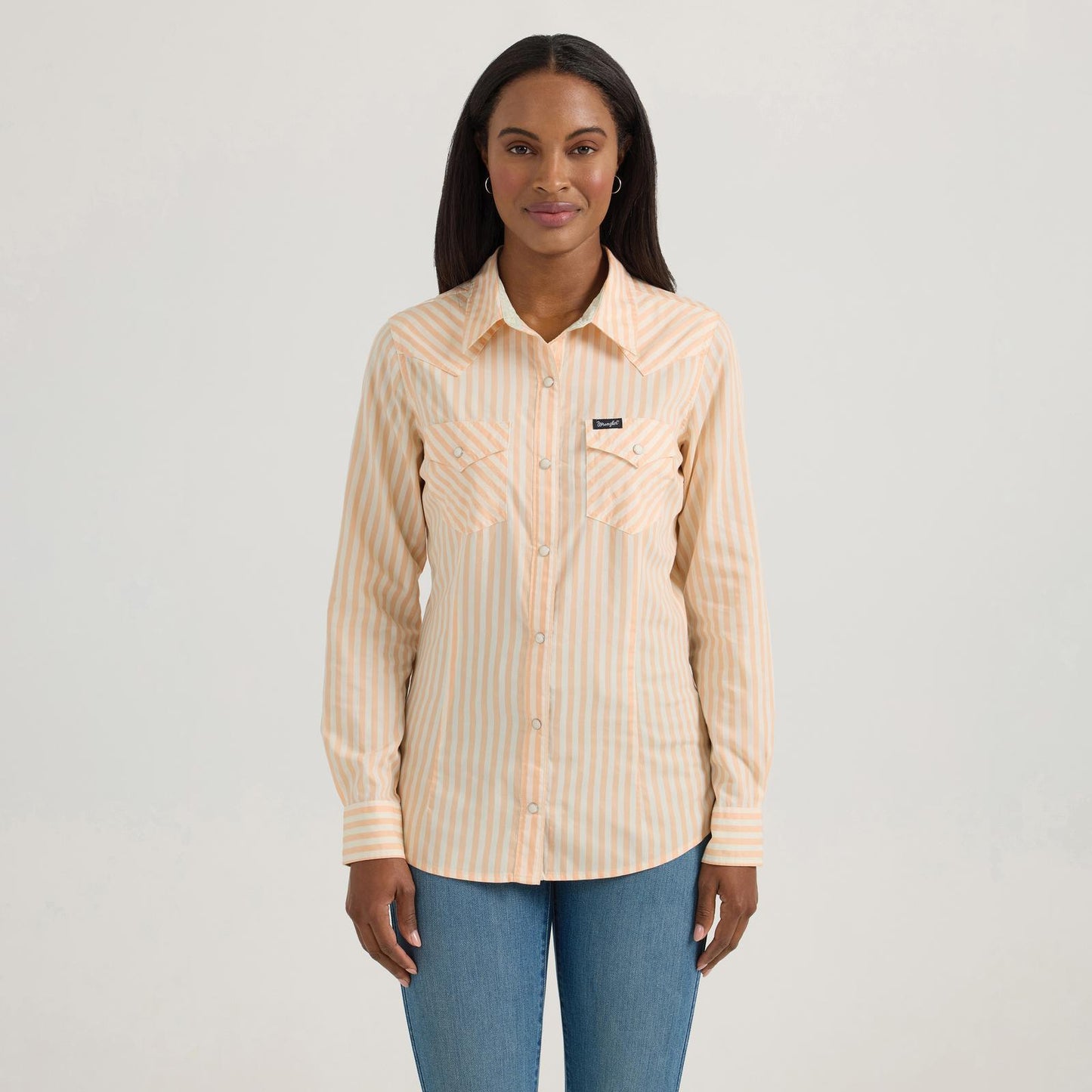 Wrangler Punchy Stripe Peachy Women's Snap Up