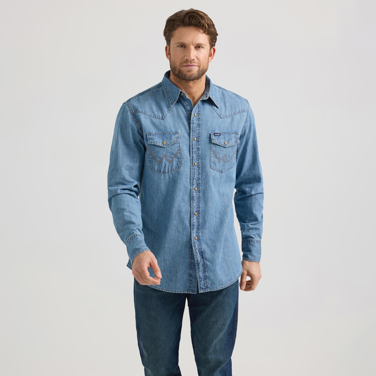 Wrangler Taylor Stonewash Men's Denim Shirt