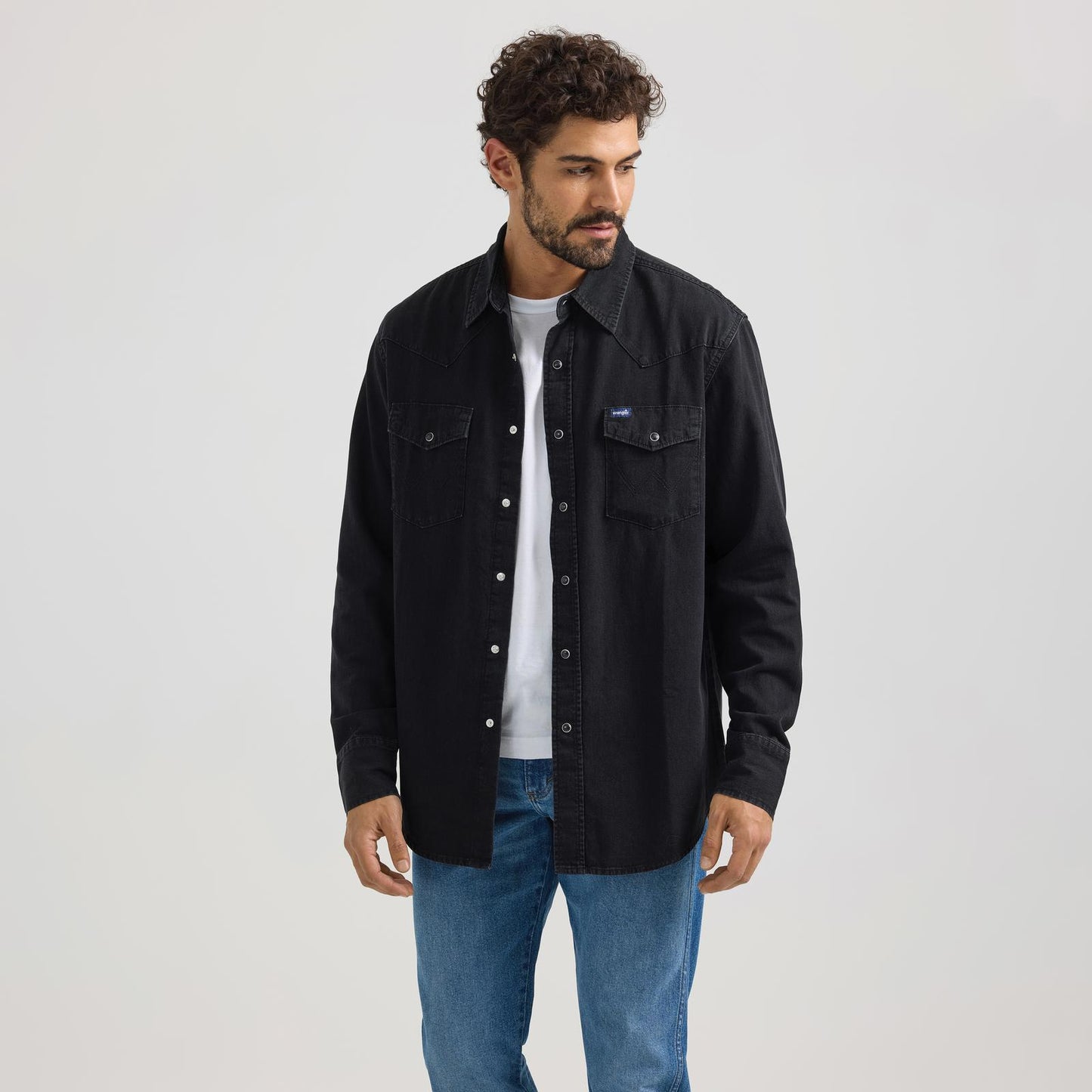 Wrangler Taylor Black Men's Denim Shirt