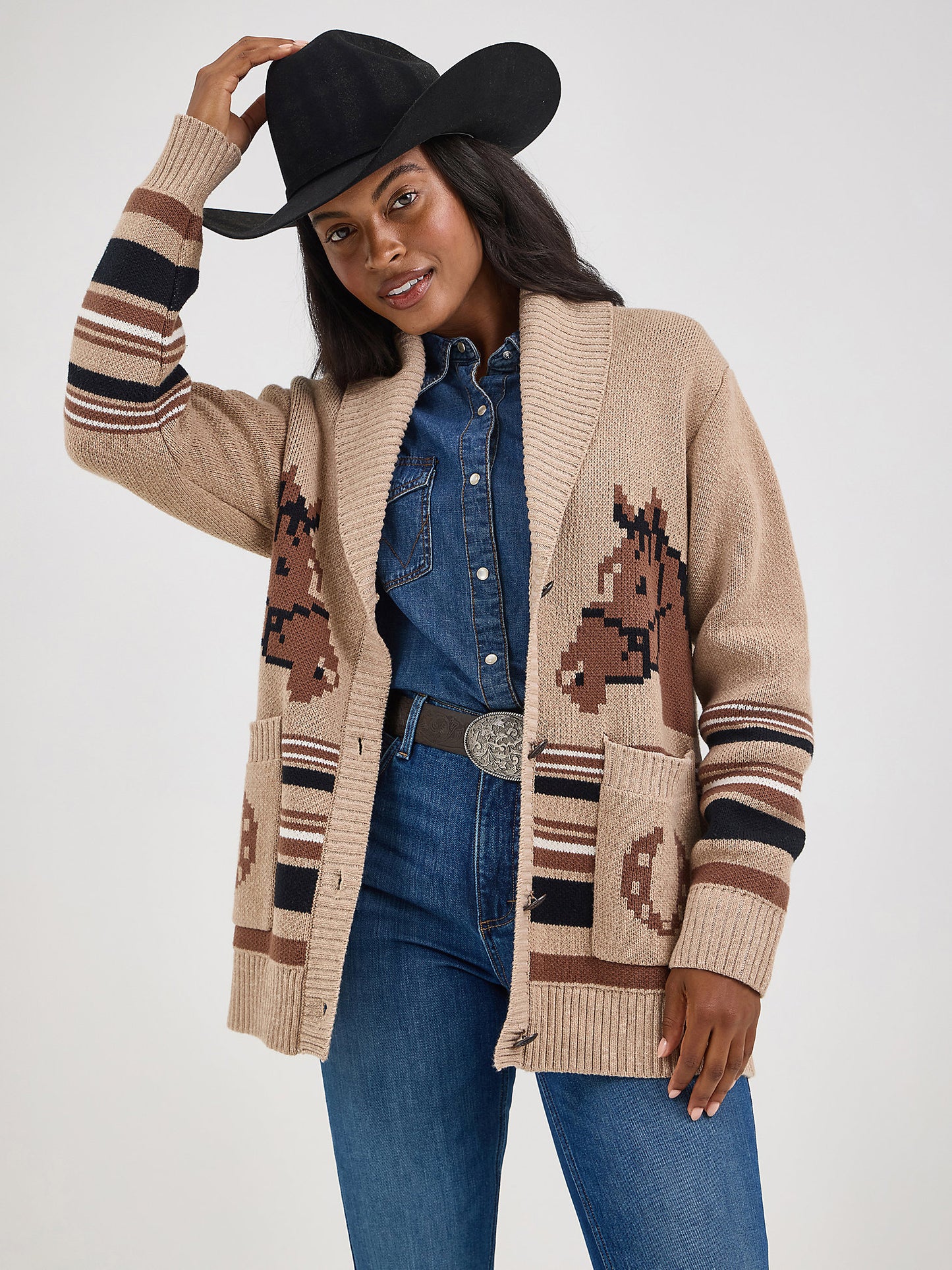Wrangler Horses Women's Cardigan