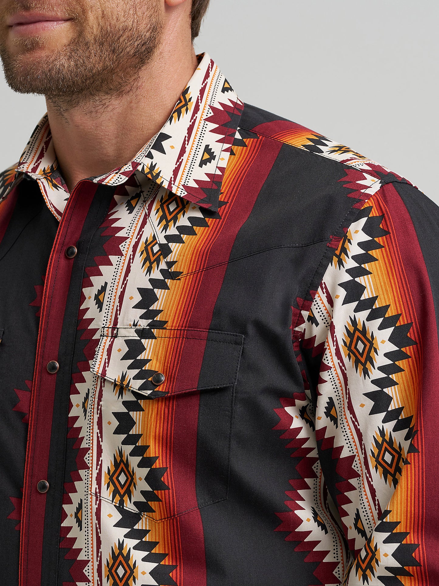Wrangler Checotah Midnight Men's Snap Up