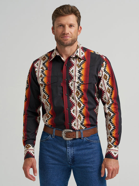 Wrangler Checotah Midnight Men's Snap Up