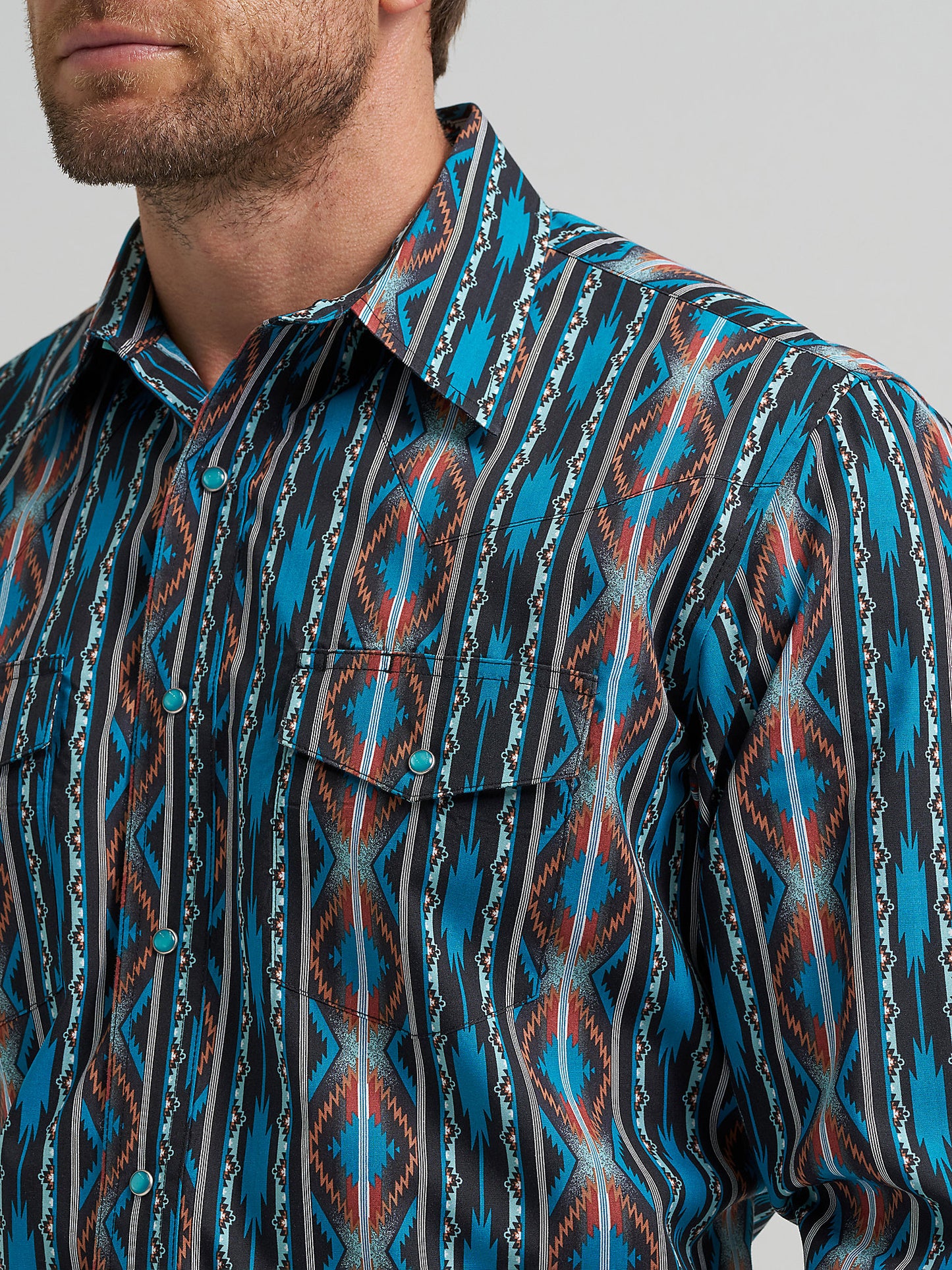 Wrangler Checotah Waters Men's Snap Up