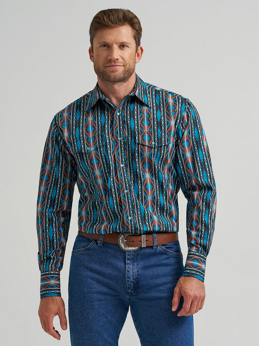 Wrangler Checotah Waters Men's Snap Up