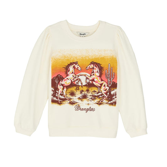 Wrangler Horse Play Girls Sweatshirt