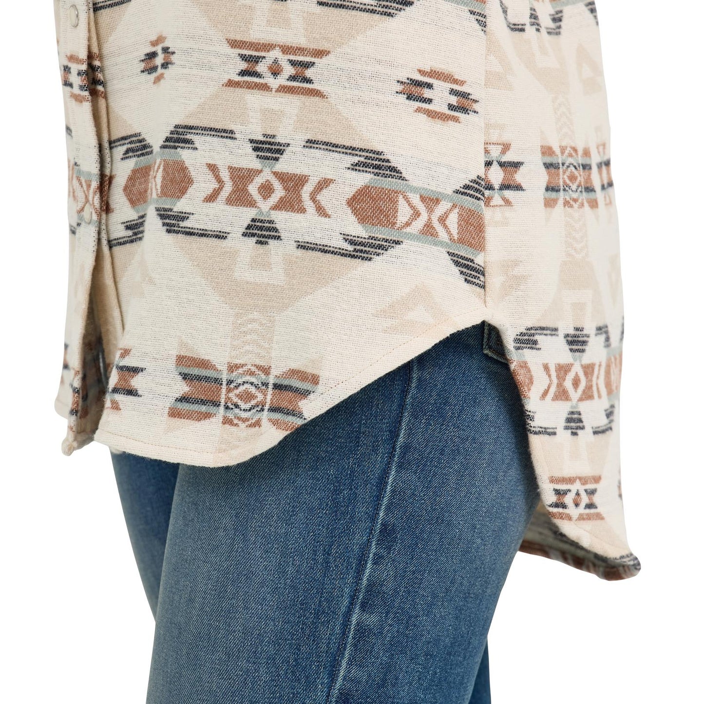 Wrangler Cream & Whiskey Women's Shirt Jacket