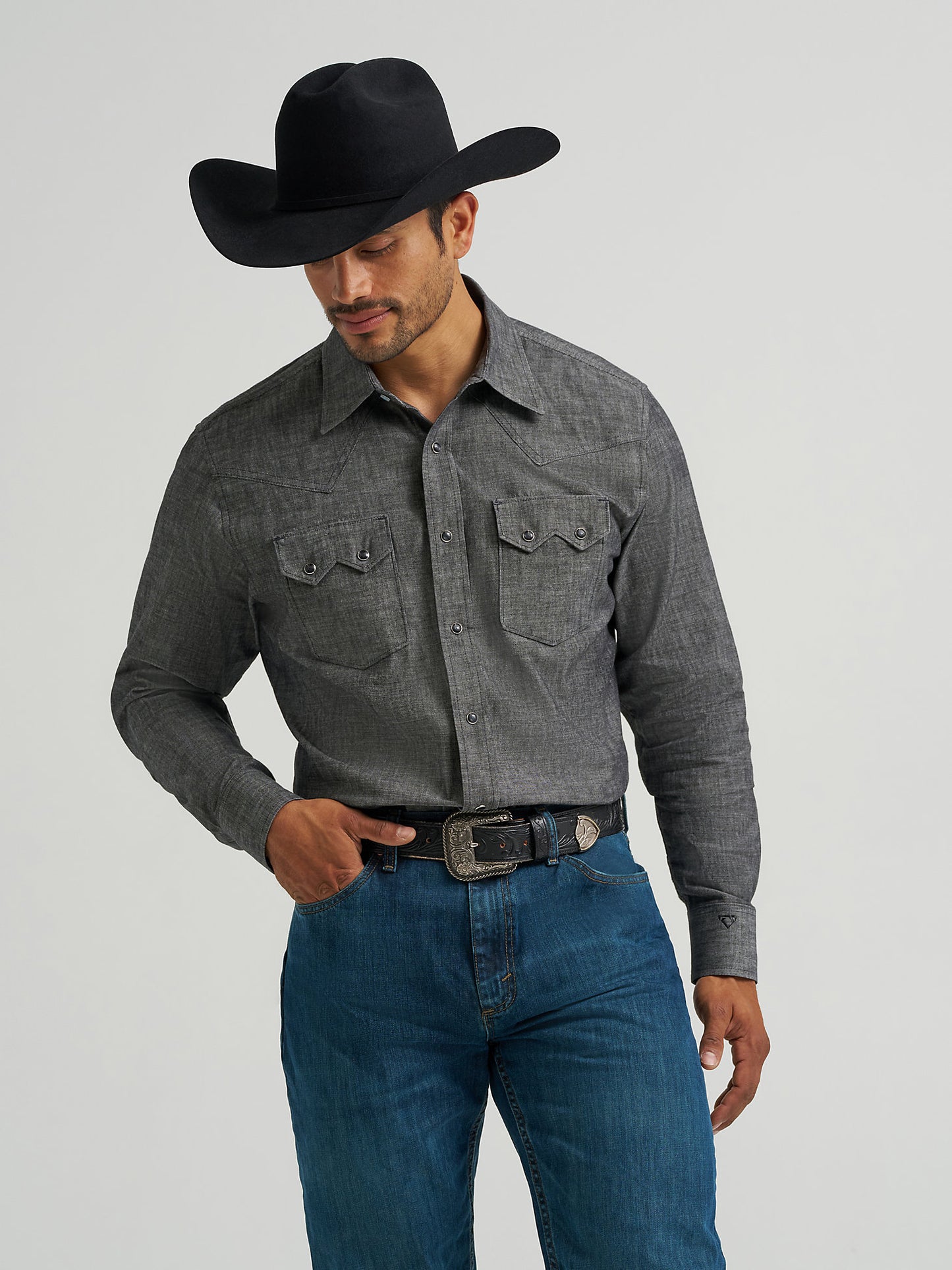 Wrangler Cody Johnson Snap Up Charcoal