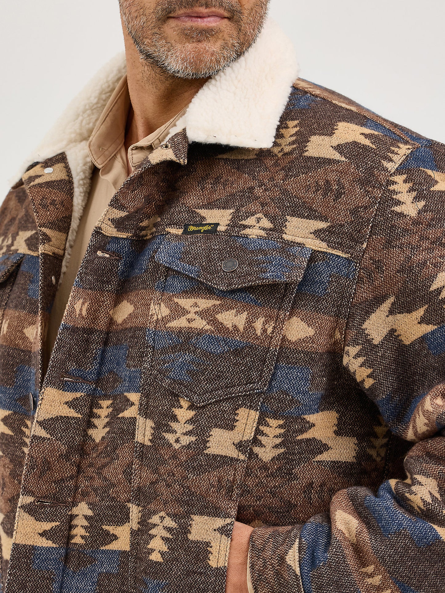 Wrangler Walker Chocolate Sherpa Jacket