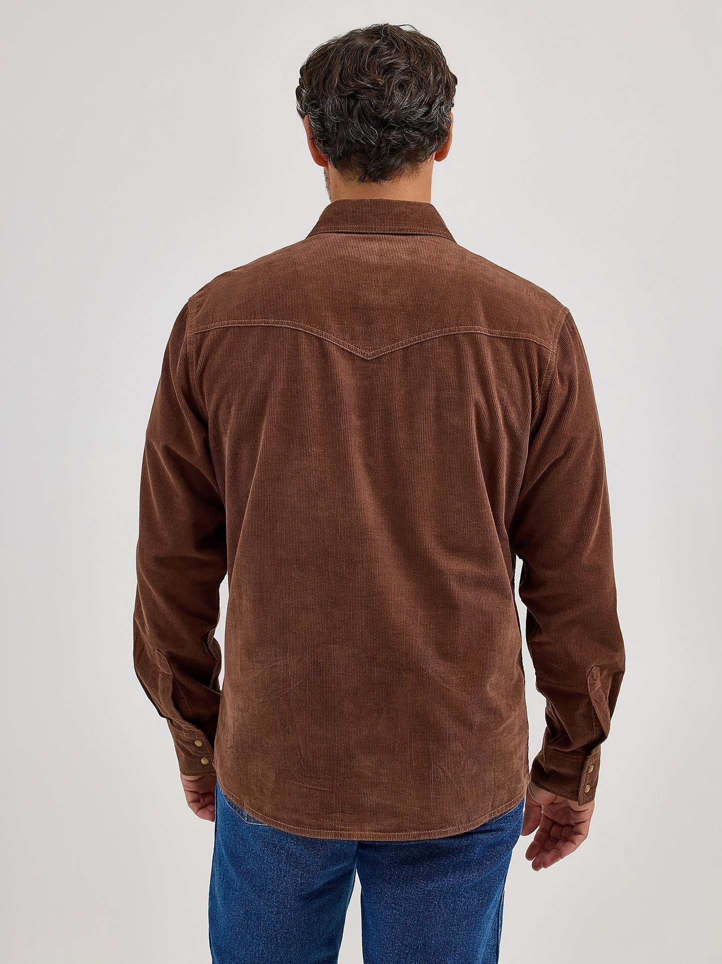 Wrangler Corduroy Chocolate Snap Up